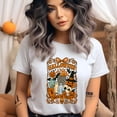 thumbnail image 2 of Halloween Trick or Treat Ghost Pumpkin Witch Hat Graphic T-Shirt, CarolinaBlue, Size 3XL, 2 of 6