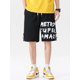 thumbnail image 3 of Pantalones cortos casuales con estampado de letras de verano para hombre, pantalones cortos holgados de moda de calle alta, pantalones cortos Y2K nuevos de 2023, pantalones cortos para gimnasio, balon, 3 of 5