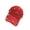 Red, variant on Rhinestone Distressed Baseball Cap for Women Denim Adjustable Bling Hat for Daily