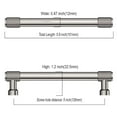 thumbnail image 6 of HDJNal Set of 6 pcs, Knurled Cabinet Drawer Knobs,Modern Brushed Satin Nickel T Shape Bar Knob, Drawer pulls for Kitchen,Cupboard, Wardrobe, Dresser,Cabinet Hardware 128mm, 6 of 7
