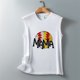 thumbnail image 5 of Fiudx Camisetas para Mujer Moda Mujer Impresión Cuello Redondo Sin Mangas Bloque Túnica Camisetas, 5 of 5