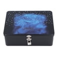 thumbnail image 1 of Contenedor de Joyería de Hojalata, Cuadro de Cielo Estrellado Portátil L TamaRo de Metal Metal Box de Almacenamiento Con Candado para Tapa Para Artesanías, 1 of 7