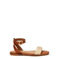 thumbnail image 2 of Time and Tru Women's Braided Ankle Strap Sandals, 2 of 5