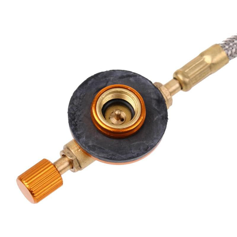 Double Side Gas Tube Valve Adapter Hose Regulator for Camping Picnic Cooking 