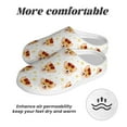 thumbnail image 6 of Daiia Funny Corgi Print Women’s Fuzzy Slippers Memory Foam Lightweight House Shoes Cozy Loafer Flannel House Shoes-37/38, 6 of 7