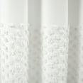 thumbnail image 4 of Boho Polka Dot Yarn Dyed Eco-Friendly Recycled Cotton Shower Curtain White Single 72X72, 4 of 9