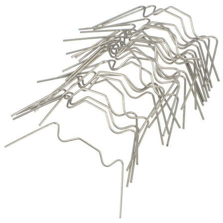 GOOHOCHY 50Pcs Garden Clamps W-Wire Clips For Greenhouse Fixing And Garden Use 3.15X1.18X0.08In