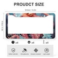 thumbnail image 3 of Red Octopus License Plate Cover 2 Pcs Set Ocean Themed Octopus License Plate Cover Frame for US And CA 2 Round Holes Quality Aluminum License Plate Frames, 3 of 6