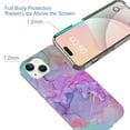 thumbnail image 3 of Feishell Marble Pattern Case for iPhone 15, Full Body Protection Hybrid Shockproof Phone Cover,  Slim Lightweight Fashion Case for iPhone 15 Women Girls - Purple Marble, 3 of 6
