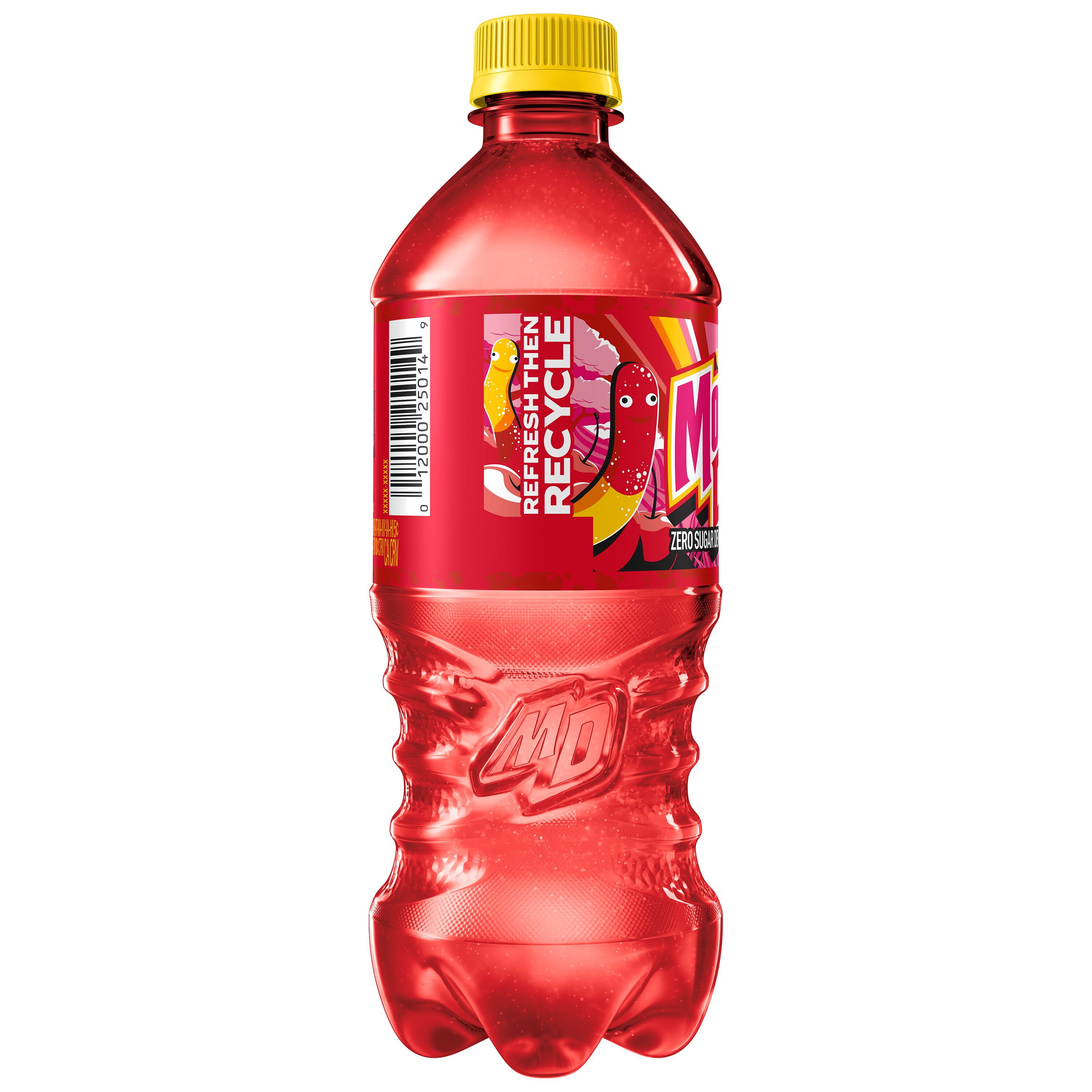 Mountain Dew Zero Sugar Cherry Lemon flavored Trolli, 20.0 fl oz