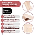 thumbnail image 2 of ELW 8-10 FT Vegetable Tanned Leather 3-4 oz 1.2-1.6mm Thickness Pre-Cut..., 2 of 11