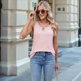 thumbnail image 1 of Chaleco Holgado de Corta con Cuello Redondo y Color Liso para Mujer, y Verano, Rosa, Talla XL, 1 of 10