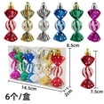 thumbnail image 4 of XWSHYW Decoraciones Navideñas Piezas de Adornos Navideños de Caramelos, Frascos de Caramelos, Adornos de Colgantes y Purpurinas de Navidad, Mentas de Plastico, Navidad Decorativa, Ofertas Especiales, 4 of 5