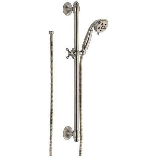 Delta Traditional Hand Shower Package Includes Hand Shower, Slide Bar, and Hose, Available in Various Colors