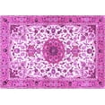 thumbnail image 1 of Ahgly Company Indoor Rectangle Medallion Purple Traditional Area Rugs, 6' x 9', 1 of 4