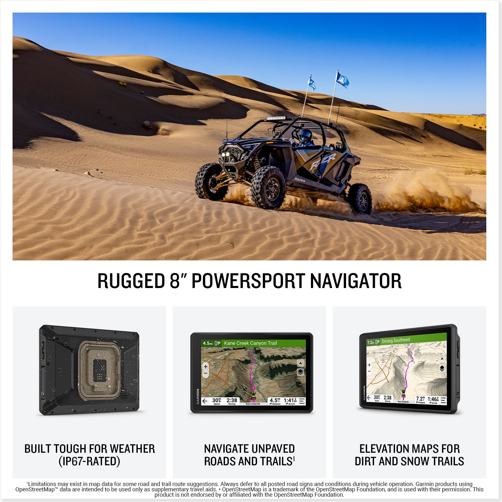 Garmin Tread 2 - SxS Edition, Rugged 8-inch Touchscreen Powersport GPS Navigator for Thrilling Off-Road Rides Navigation Bundle With 32GB Memory Card + Cleaning kit + More