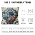thumbnail image 6 of Nawypu Chinese Style Pillow Cases Chinese Style Chinoiserie Blue and White Porcelain Vase Throw Pillow Covers  Decorative Square Cushion Cover Cases for Living Room Bedroom Sofa Car Home Decor White, 6 of 6