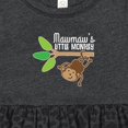 thumbnail image 4 of Inktastic Mawmaw Little Monkey Grandchild Girls Baby Dress, 4 of 5