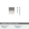 thumbnail image 5 of Amerock Maymont 1-5/8 inch (41mm) Length Square Polished Nickel Cabinet Knob Backplate, 5 of 7