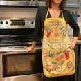 thumbnail image 2 of Let's Get Toasted Apron Funny Comfort Food Breakfast Bruch Graphic Novelty Kitchen Apron, 2 of 6