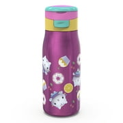 Zak Designs Gabbys Dollhouse 13.5 ounce Vacuum Insulated Stainless Steel Water Bottle, Gabby and Friends