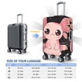 thumbnail image 5 of Goofa Cute Axolotl Sakura Blossoms B Pattern Luggage Covers For Suitcase,Suitcase Cover Protector Fit 18-32 Inch Luggage-Medium, 5 of 9