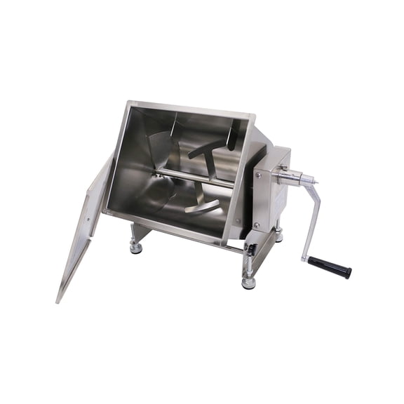 Hakka Brothers 45lb/22.5L Manual Meat Mixer, Stainless Steel 30L Tilt Tank Meat Mixer for Sausage (Mixing Max.45lb/22.5L for Meat)