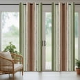 thumbnail image 4 of Sage Green Outdoor Curtains for Patio Waterproof,Windproof Privacy Curtains with Weighted Bottom,Farmhouse Wood Grain Vintage Brown Striped Outside Drapes for Picnic Garage Yard 54"x95" 2 Panel, 4 of 8