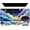 Colorful Clouds Starry Night, variant on Large Mouse Pad with Wrist Support 4in1 Set, XXL Game Mousepad + Keyboard Wrist Rest+Mouse Wrist Rest+Coaster with Ergonomic Design Gaming Mat for Home Office Table Computer I Purple Butterfly