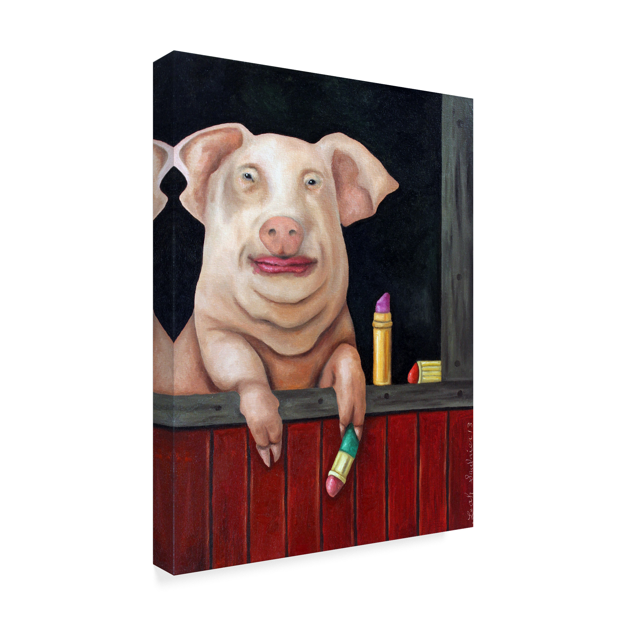 Trademark Fine Art 'Blind Date' Canvas Art by Leah Saulnier