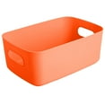 thumbnail image 1 of Storage Basket Solid Color Space-Saving Plastic Tissue Makeup Holder Home Decor, 1 of 8