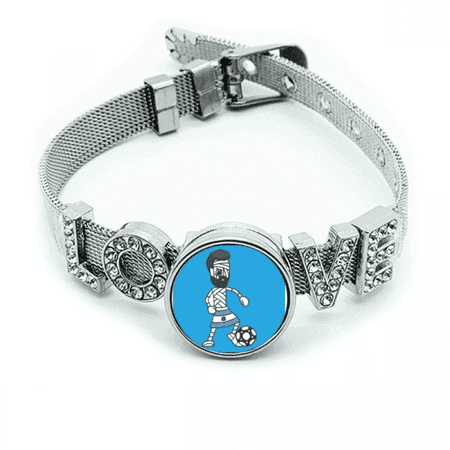 argentina football sports Bracelet Wristband Crystal Love Adjustable Bangle