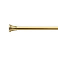 thumbnail image 2 of Utopia Alley Adjustable 72-In Shower Curtain Tension Rod - Rust-Proof Aluminum with Rubber End Cap, No Drill Installation - Extendable, Easy to Hang, With Shower Liner and Hooks, Gold Finish, 2 of 9