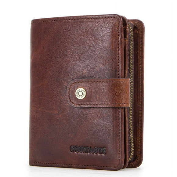 Teyjry RFID Crazy Horse Leather Multifunctional Men's Wallet Genuine Leather Clutch