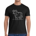 thumbnail image 4 of Cow Pattern Men's Summer Graphic T-Shirt, Cotton Short Sleeve, Breathable Casual Tee with Creative Prints, 4 of 6