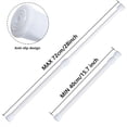 thumbnail image 4 of Set of 5 White No-Drill Spring Tension Curtain Rods, Adjustable 17.5-28 Inches, for Windows, Small Curtains, Closets & Cupboards, 4 of 7
