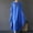 A051-Blue, variant on QUINDOS Summer Dresses for Women Square Neck 3/4 Sleeve Sundress Casual Plus Size Dresses Cotton Linen Solid Color Midi Long Dresses for Women