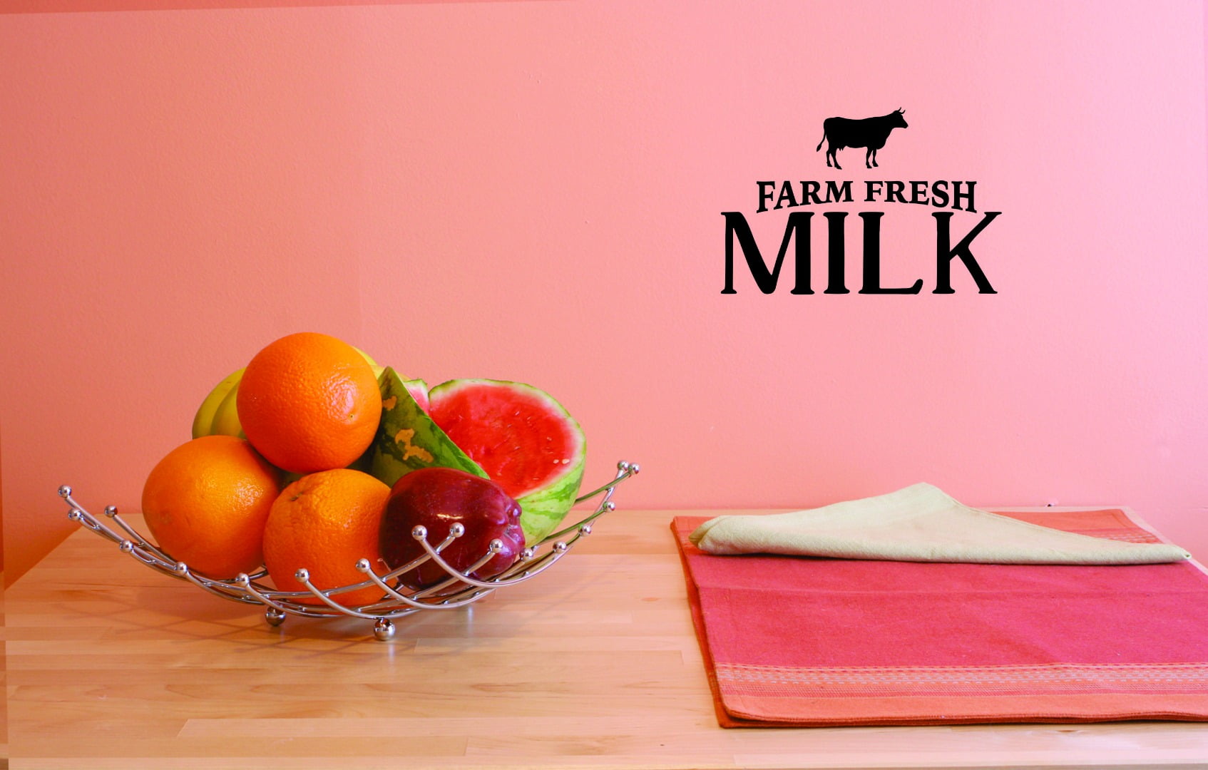 Black 20 x 40 20 Inches x 40 Inches Color Design with Vinyl JER 1825 3 Hot New Decals Farm Fresh Milk Wall Art Size 