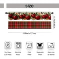 thumbnail image 3 of Rdsfhsp Apple Window Valance Curtain, Fruit Pattern Kitchen Decorative Rod Pocket Short Curtain for Farmhouse Home Decor, 3 of 5