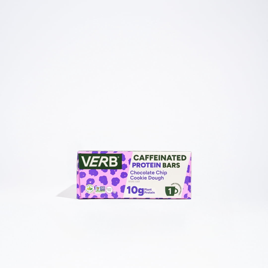 Verb Caffeinated Snack Bars, Chocolate Chip Cookie Dough 16ct box
