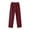 Wine(NEW&HOT), variant on ZHYou No Boundarie Summer Linen Pants for Women Stretch Waist Straight Leg Lightweight Pull On Baggy Fit Trousers with 2 Flat Pockets Black Size L