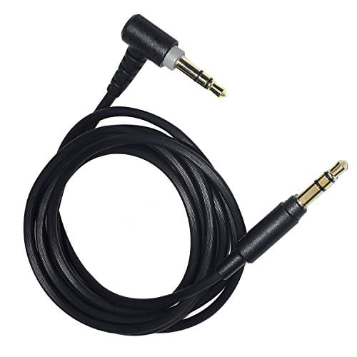 NiceTQ Replacement Black 3.5mm 1/8 Audio Stereo Jack Cable Lead AUX-in Cord with MIC for Sony WH-CH700N Wireless Bluetooth Noise Canceling Over-The-Ear Headphones 