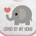 thumbnail image 4 of Inktastic Loved by My Nona Grandma Boys or Girls Baby Bib, 4 of 4