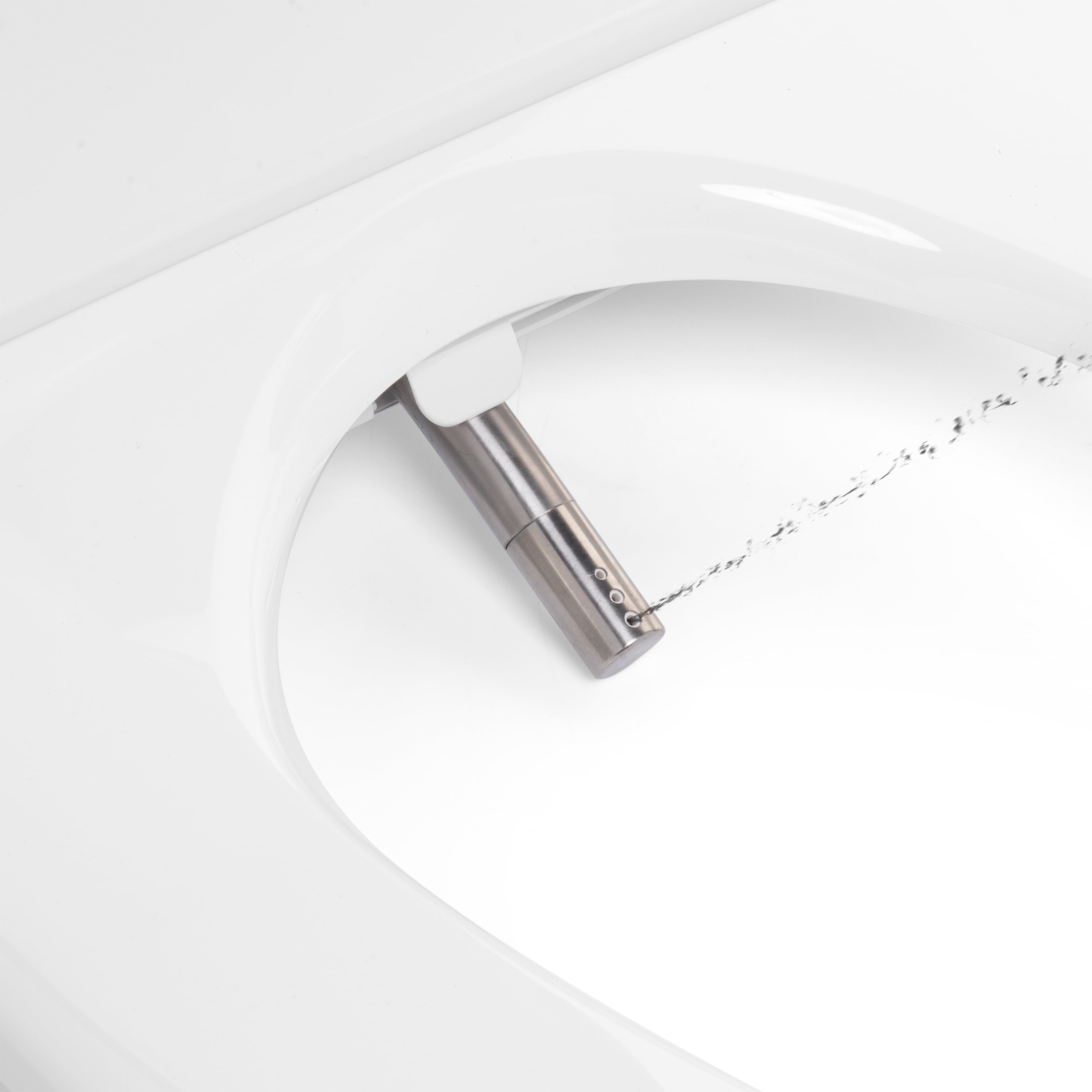 Brondell Swash Thinline T22 Luxury Bidet Toilet Seat with Side Arm Control, Elongated White