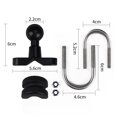 thumbnail image 4 of BeesClover Motorcycle U-shaped Base Rearview Mirror Fixed Ball Head Thin Tube Mobile Phone Bracket Handlebar U-lock, 4 of 8