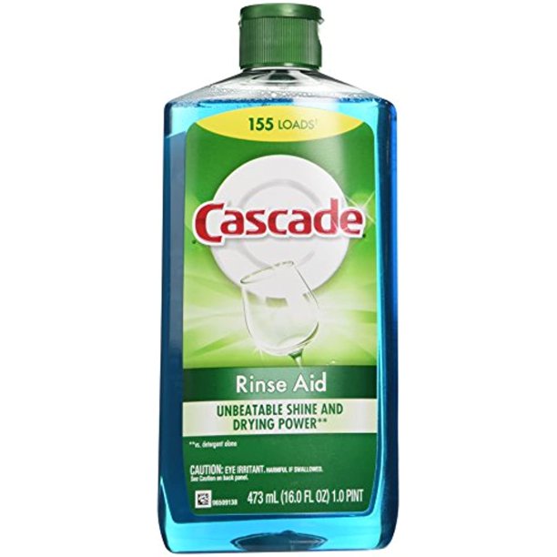 Cascade Rinse Aid, Dishwasher Rinse Agent, Original Scent, 16 Fl Oz