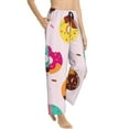 thumbnail image 2 of Balery Donut print Women's Pajama Pants,Ultra Lightweight Pjs,Lounge Pant-, 2 of 9