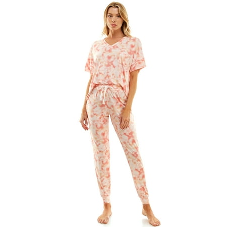 

Jaclyn Women s Oversized Sleep Tee and Joggers Set Sizes S-XL