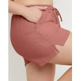 thumbnail image 4 of Hanes Women's Garment Dyed Fleece Shorts with Pockets, 3" Nantucket Red 2XL, 4 of 5