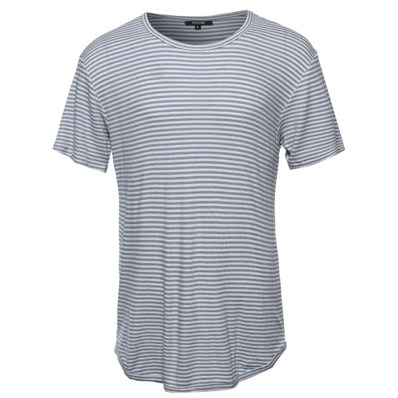 FashionOutfit Men's Basic Lightweight Crew Neck Tee Shirt
